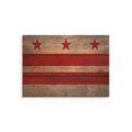 Wile E. Wood 15 x 11 in. District of Columbia Flag Wood Art FLDC-1511